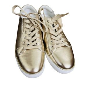 COPY - KENNETH COLE Shiny Light Gold Kam LE Sneaker 6M